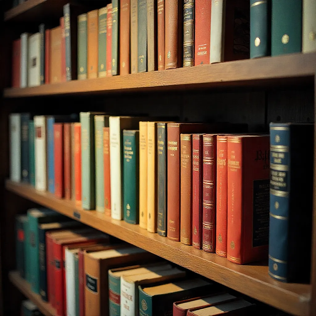 Stacked book arrangement